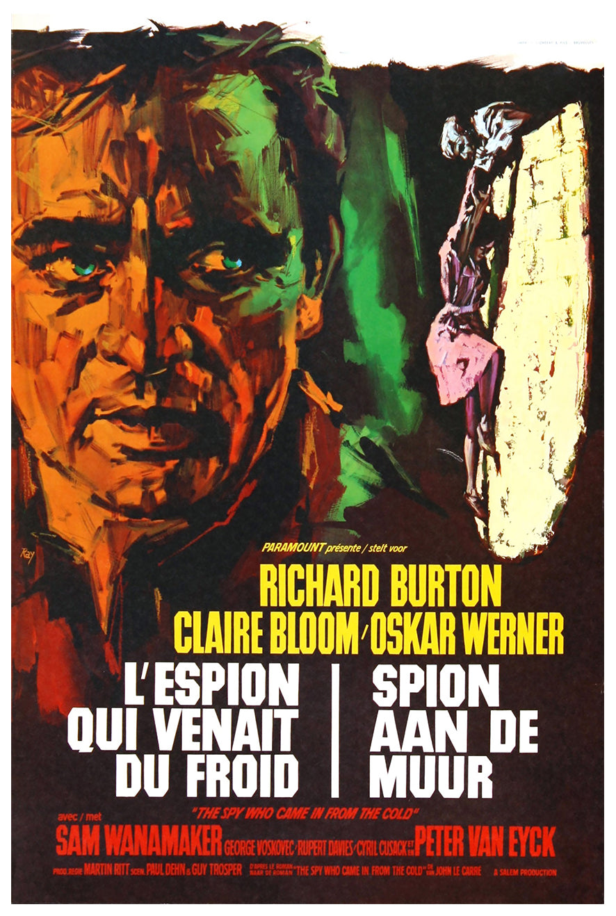 The Spy Who Came in from the Cold 1965 - Richard Burton - Belgium - Classic Movie Poster