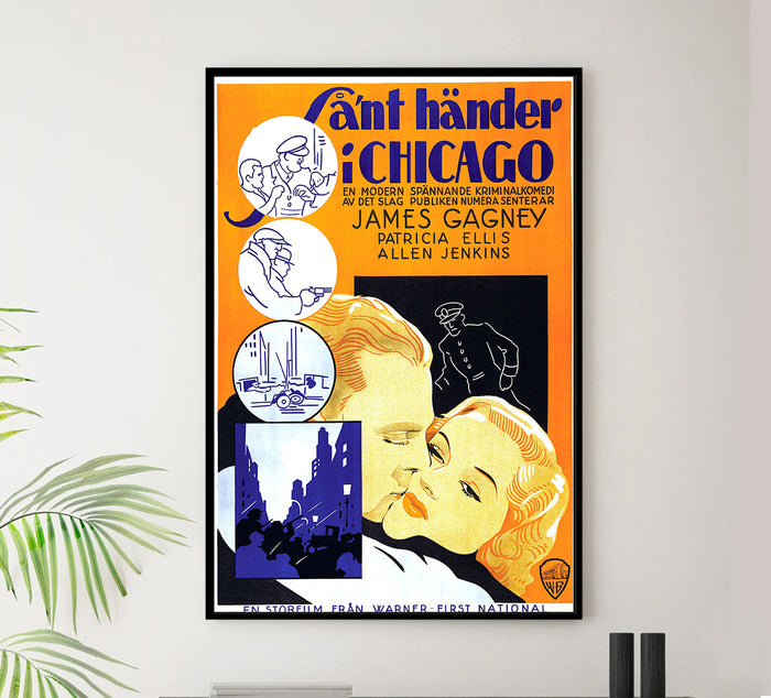 The St. Louis Kid 1934 - James Cagney - Sweden - Classic Movie Poster