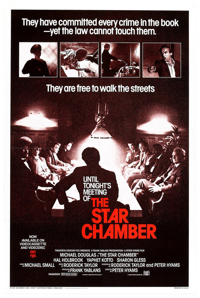 The Star Chamber 1983 - Michael Douglas - US - Classic Movie Poster