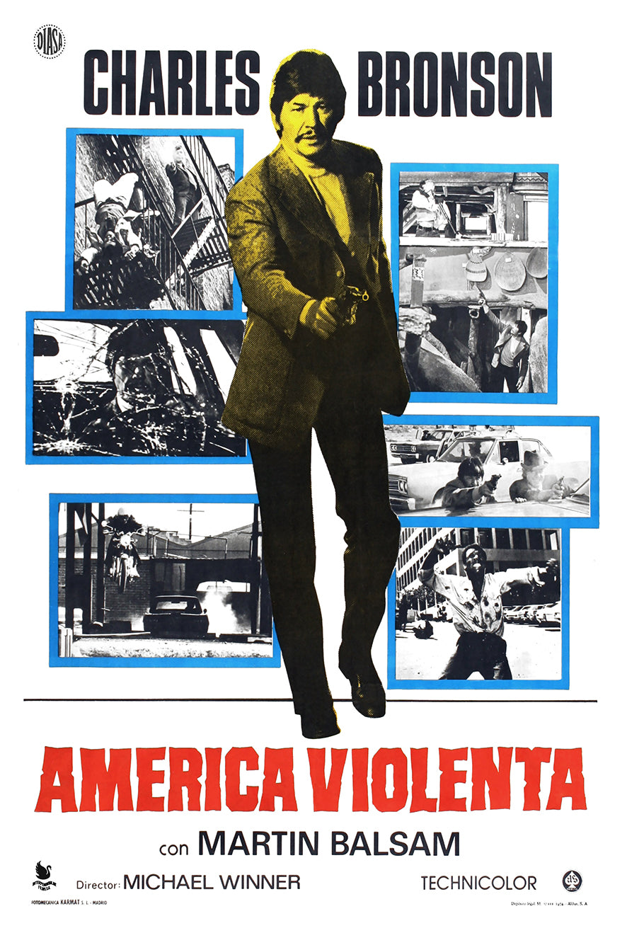 The Stone Killer 1973 - Charles Bronson - Spain - Classic Movie Poster