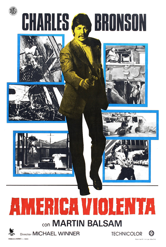 The Stone Killer 1973 - Charles Bronson - Spain - Classic Movie Poster