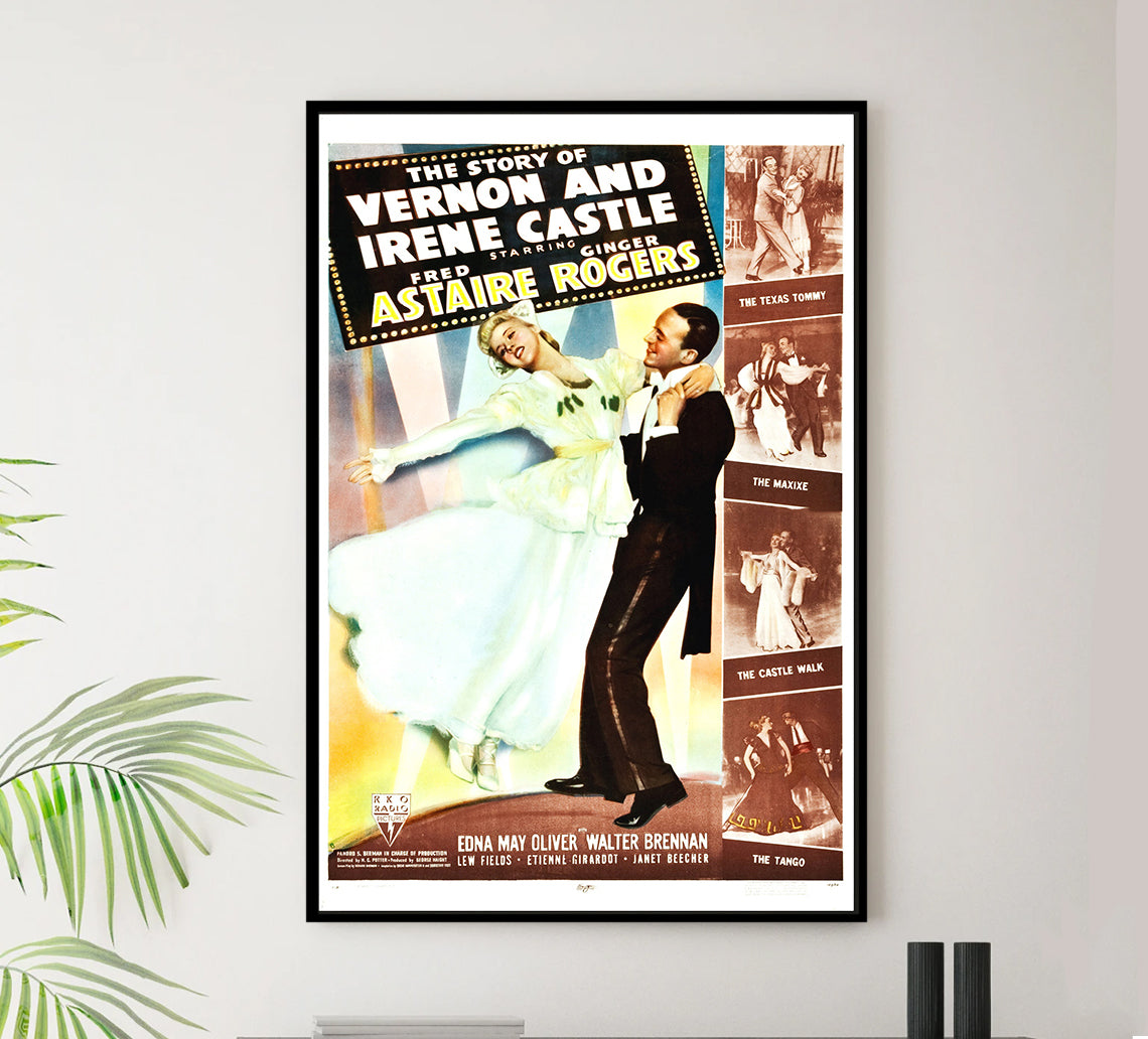 The Story of Vernon and Irene Castle 1939 - Fred Astaire - US (2) - Classic Movie Poster