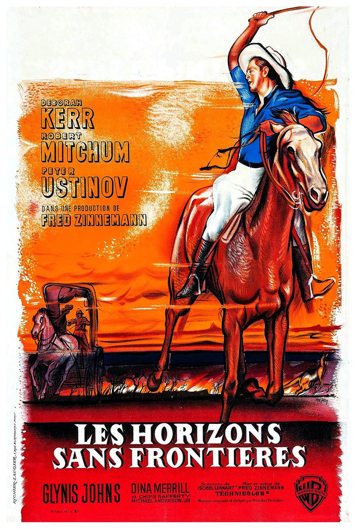 The Sundowners 1960 - France - Robert Mitchum - Vintage Classic Movie Poster