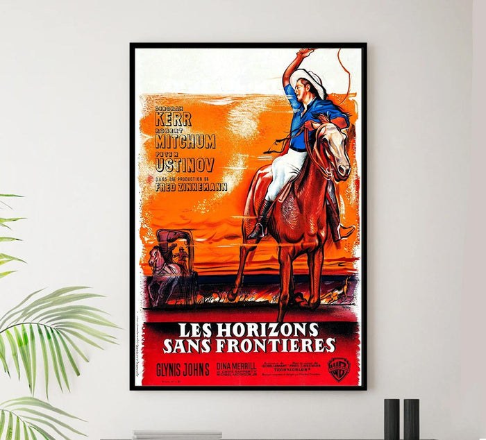 The Sundowners 1960 - France - Robert Mitchum - Vintage Classic Movie Poster