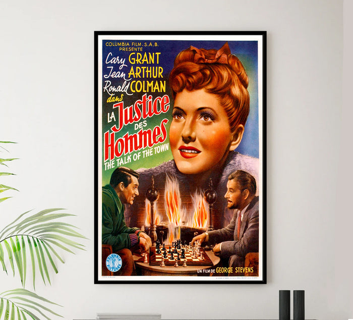 The Talk of the Town 1942 - Cary Grant - Belgium - Classic Movie Poster