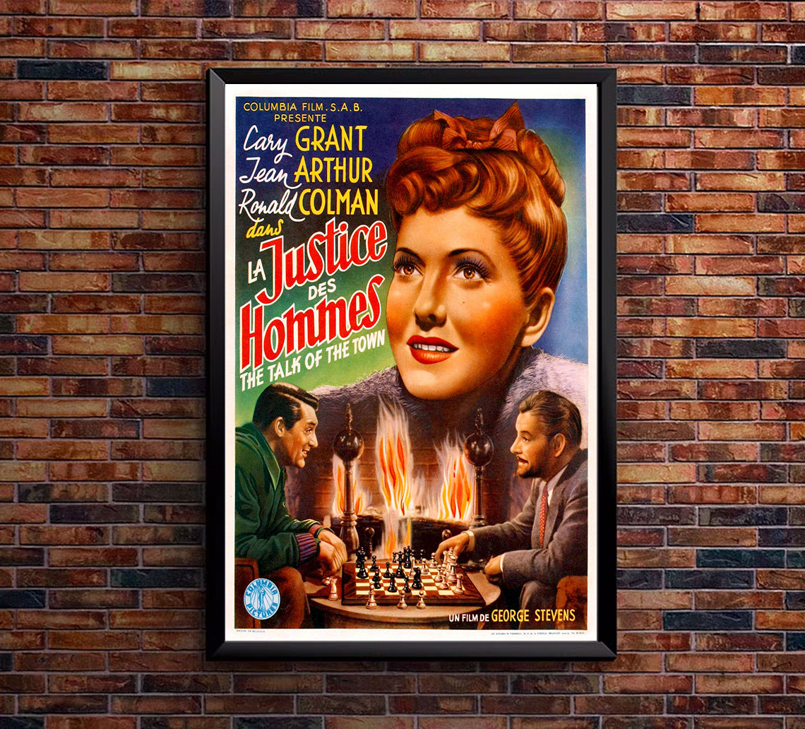 The Talk of the Town 1942 - Cary Grant - Belgium - Classic Movie Poster