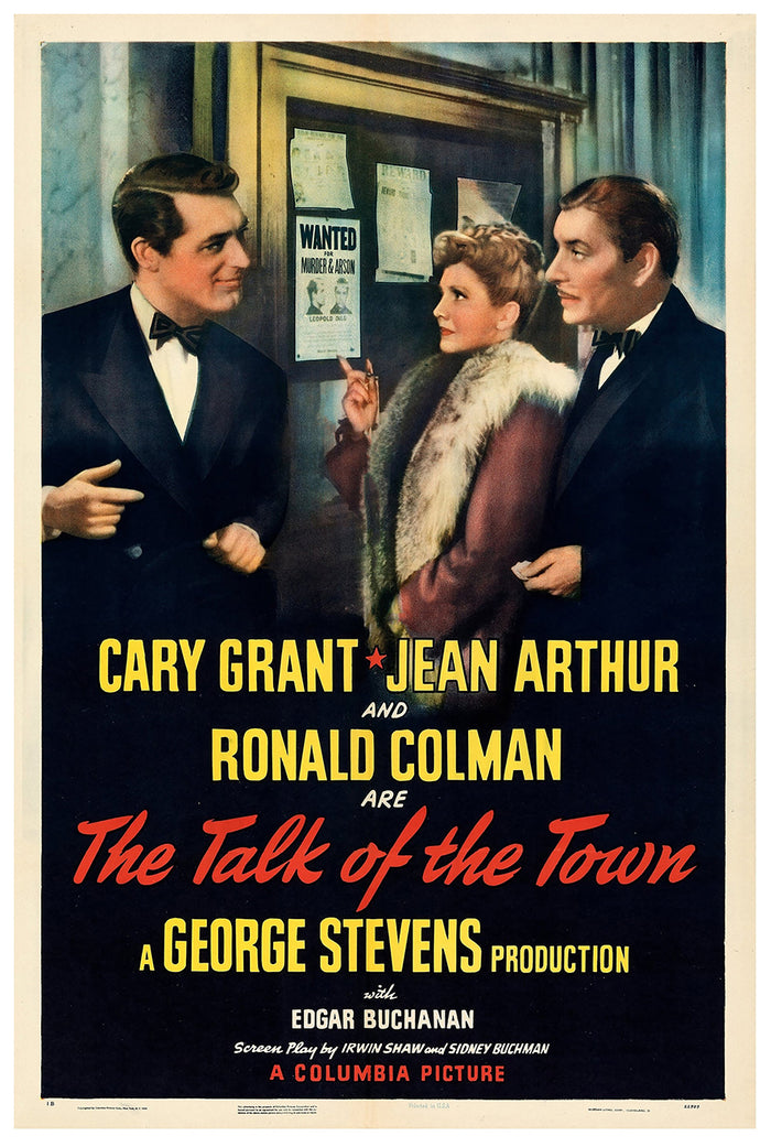 The Talk of the Town 1942 - Cary Grant - US(2) - Classic Movie Poster