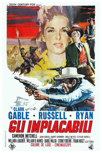The Tall Men 1955 - Italian - Vintage Classic Movie Poster