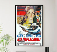 The Tall Men 1955 - Italian - Vintage Classic Movie Poster