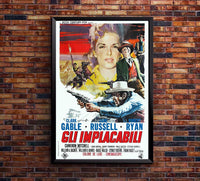 The Tall Men 1955 - Italian - Vintage Classic Movie Poster