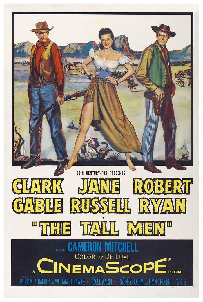The Tall Men 1955 - Vintage Classic Movie Poster