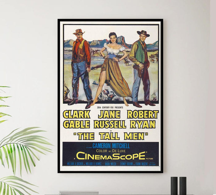 The Tall Men 1955 - Vintage Classic Movie Poster