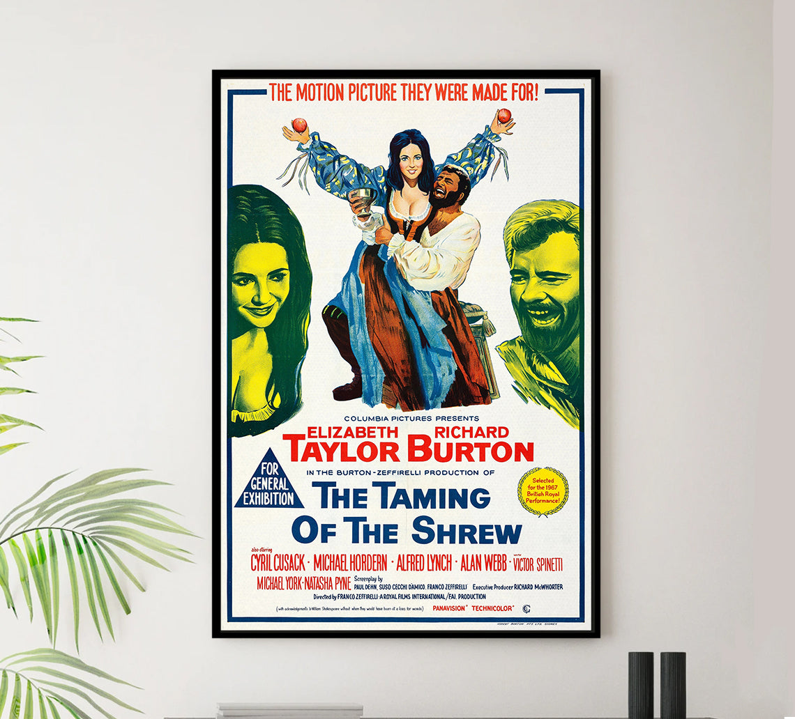 The Taming of the Shrew 1967 - Richard Burton - Australia - Classic Movie Poster