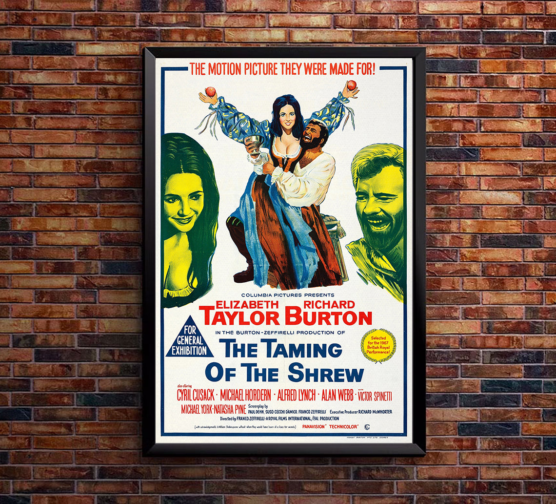 The Taming of the Shrew 1967 - Richard Burton - Australia - Classic Movie Poster