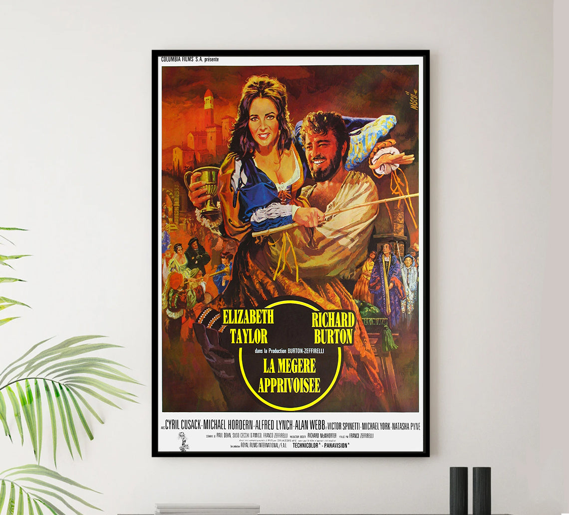 The Taming of the Shrew 1967 - Richard Burton - France - Classic Movie Poster