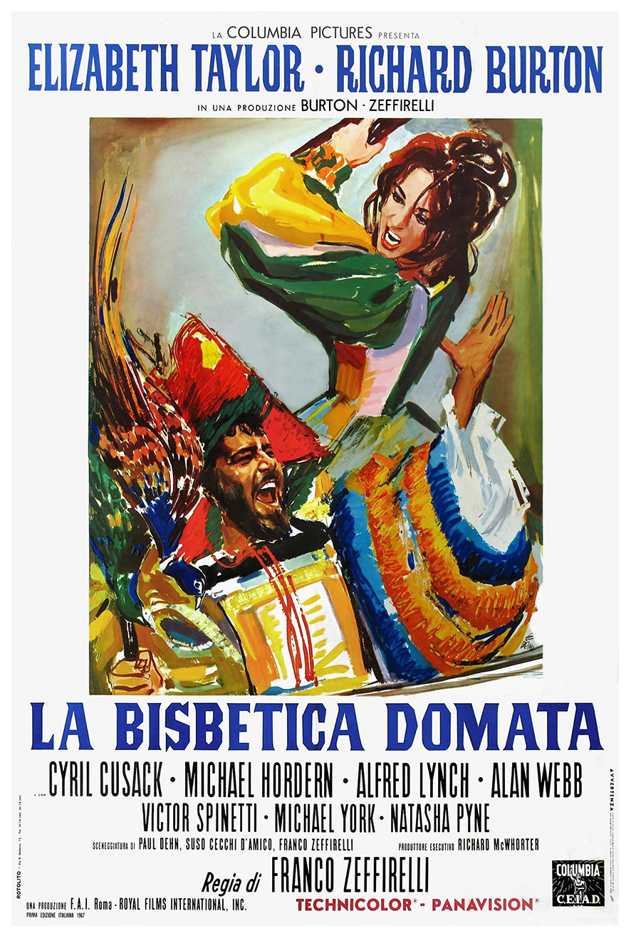 The Taming of the Shrew 1967 - Richard Burton - Italy - Classic Movie Poster