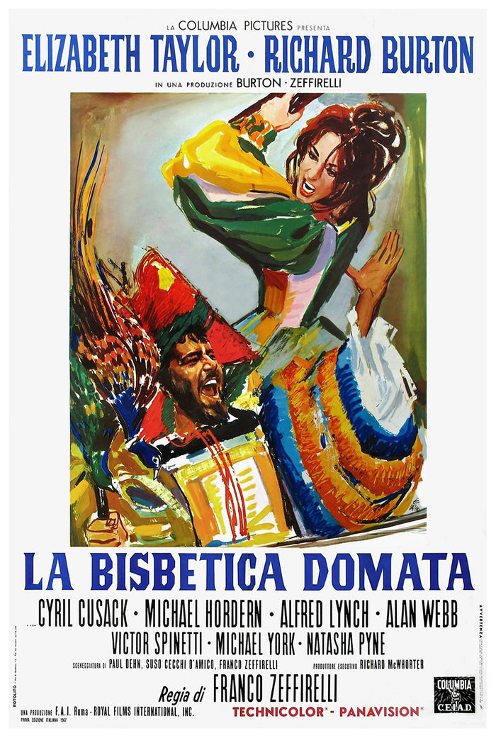 The Taming of the Shrew 1967 - Richard Burton - Italy - Classic Movie Poster