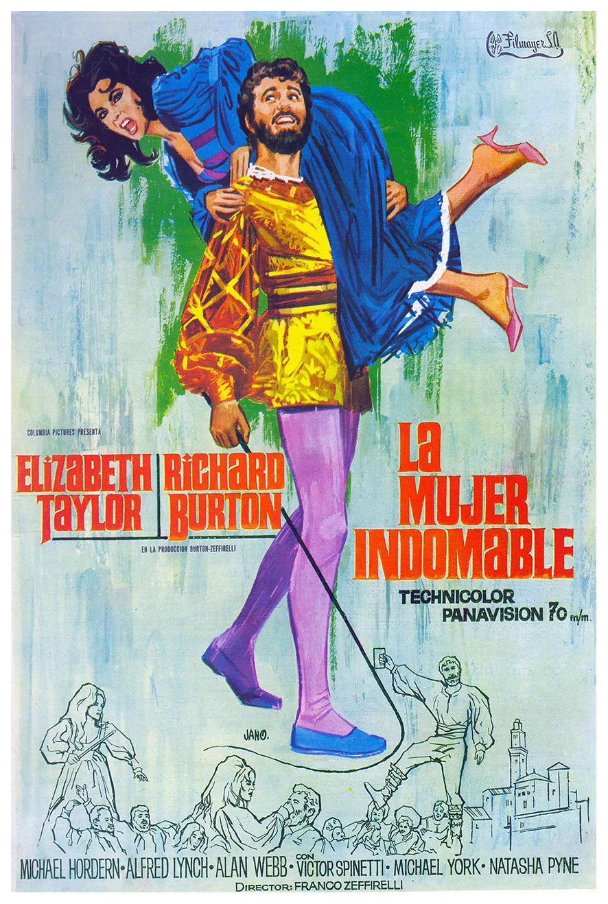 The Taming of the Shrew 1967 - Richard Burton - Spain - Classic Movie Poster