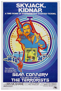 The Terrorists 1974 - Sean Connery - Vintage Classic Movie Poster