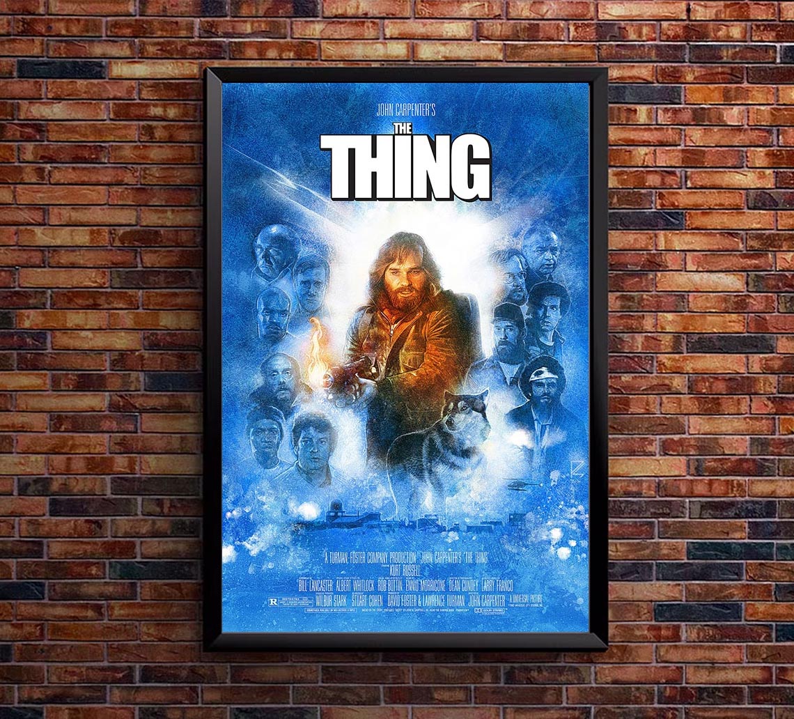The Thing 1982 v2 - Kane Russell - Vintage Classic Movie Poster