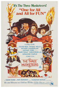 The Three Musketeers 1973 v1 - Charlton Heston - Vintage Classic Movie Poster
