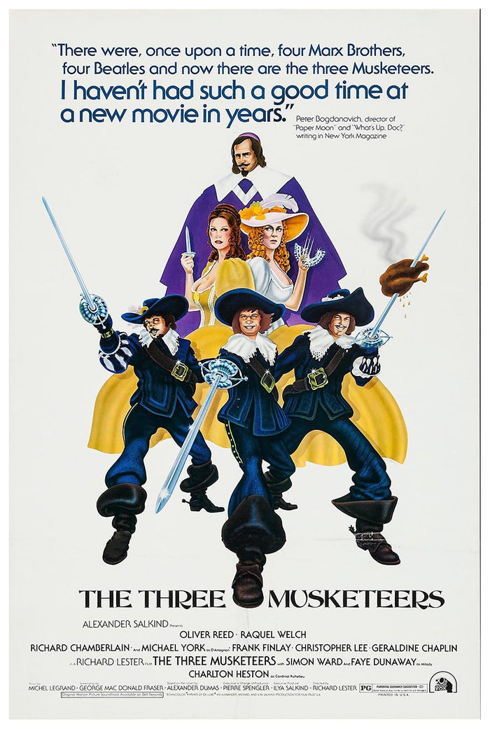 The Three Musketeers 1973 v2 - Charlton Heston - Vintage Classic Movie Poster