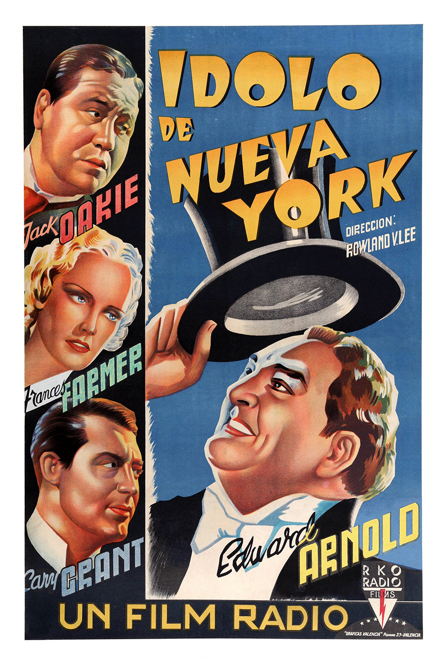 The Toast of New York 1937 - Cary Grant - Spain - Classic Movie Poster