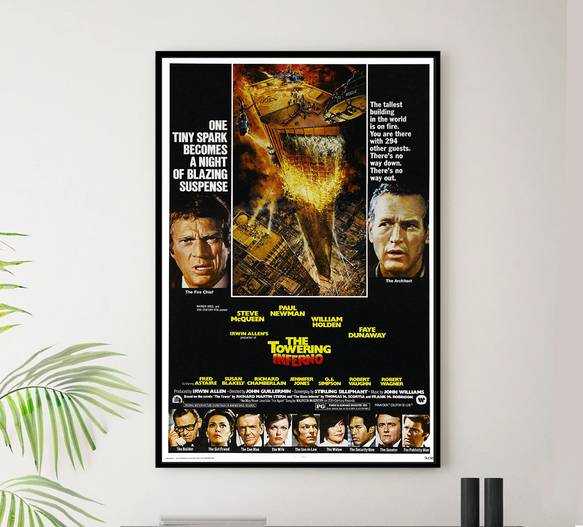The Towering Inferno 1974 - Fred Astaire - US (2) - Classic Movie Poster