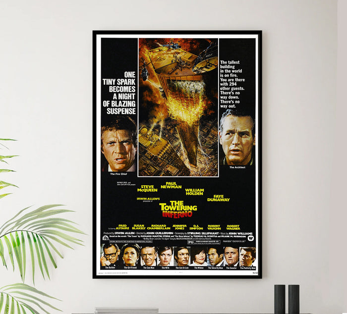 The Towering Inferno 1974 - Fred Astaire - US (2) - Classic Movie Poster