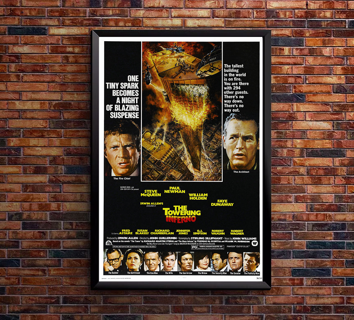 The Towering Inferno 1974 - Fred Astaire - US (2) - Classic Movie Poster