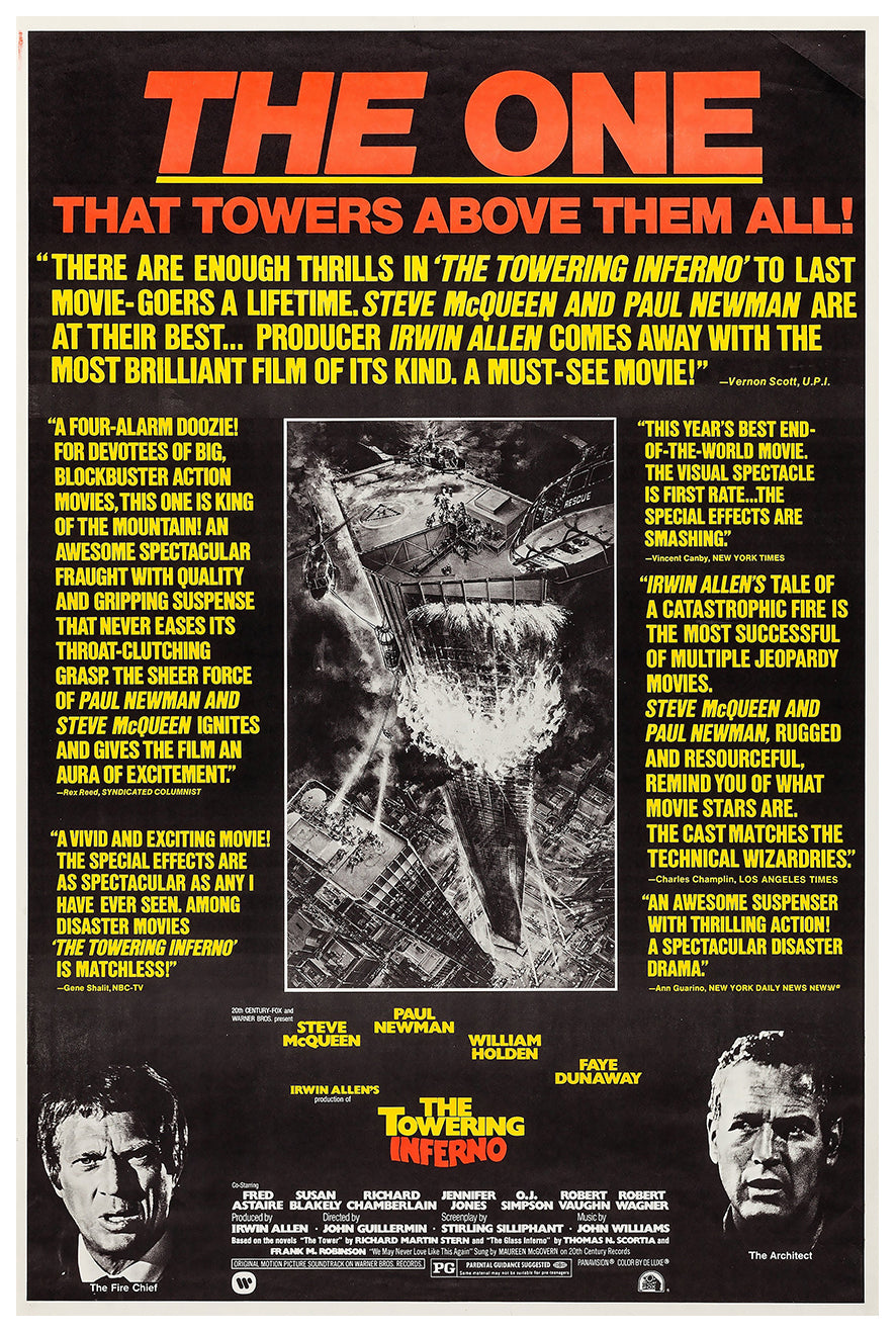 The Towering Inferno 1974 - Fred Astaire - US (3) - Classic Movie Poster