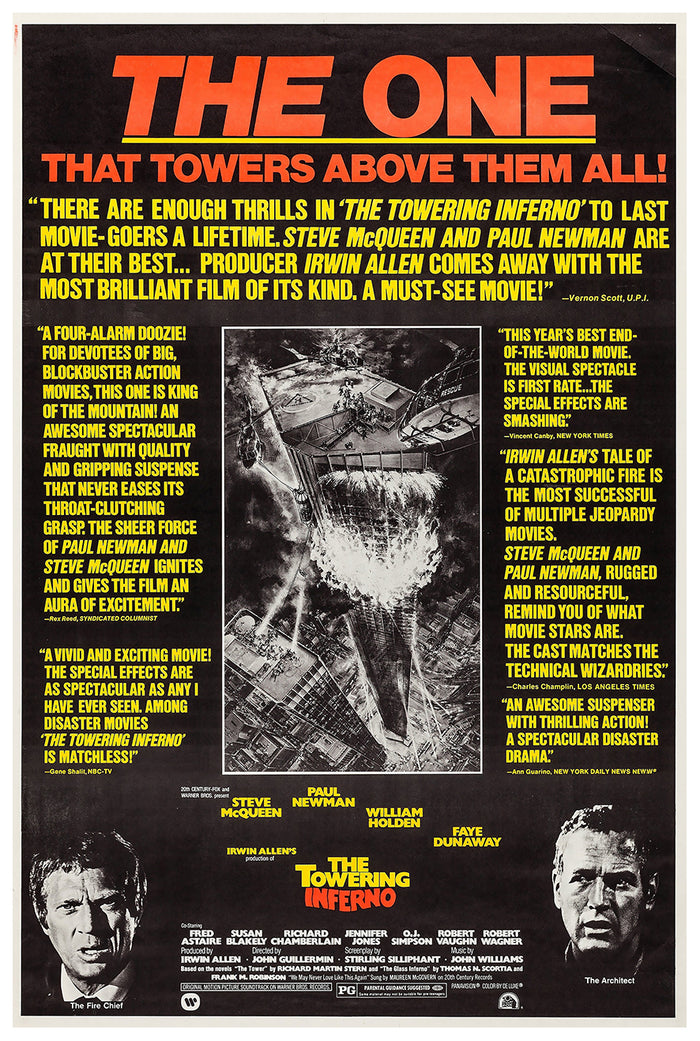 The Towering Inferno 1974 - Fred Astaire - US (3) - Classic Movie Poster