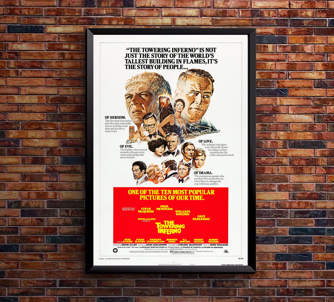 The Towering Inferno 1974 - Fred Astaire - US - Classic Movie Poster