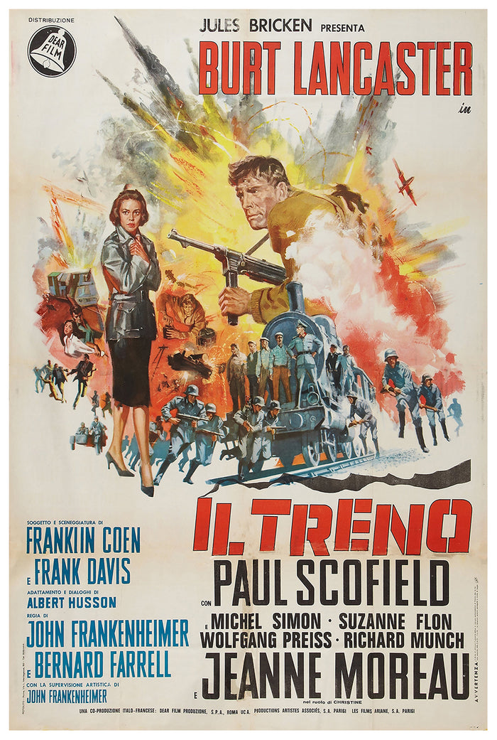 The Train 1964 - Burt Lancaster - Italy - Classic Movie Poster