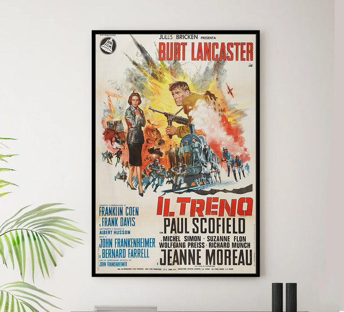 The Train 1964 - Burt Lancaster - Italy - Classic Movie Poster
