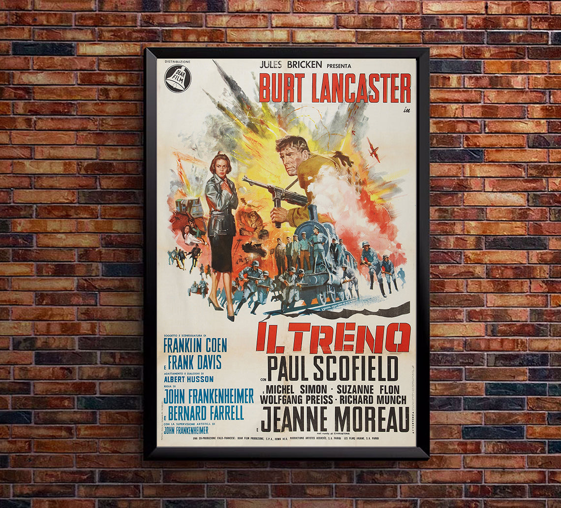 The Train 1964 - Burt Lancaster - Italy - Classic Movie Poster