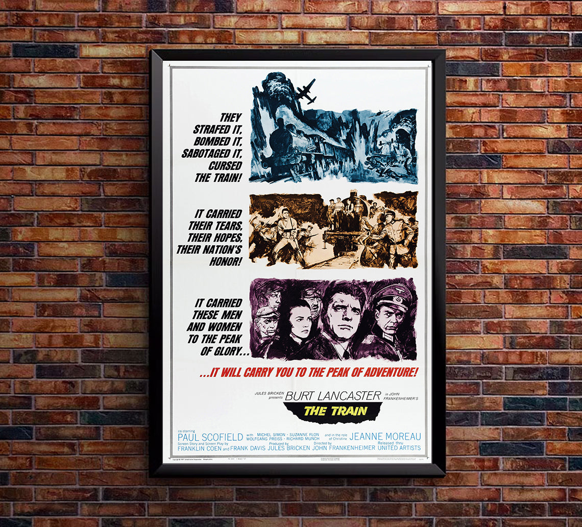 The Train 1964 - Burt Lancaster - US - Classic Movie Poster