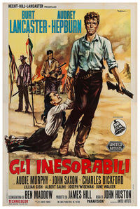 The Unforgiven 1960 - Burt Lancaster - Italy - Classic Movie Poster