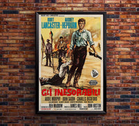 The Unforgiven 1960 - Burt Lancaster - Italy - Classic Movie Poster