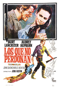 The Unforgiven 1960 - Burt Lancaster - Spain - Classic Movie Poster
