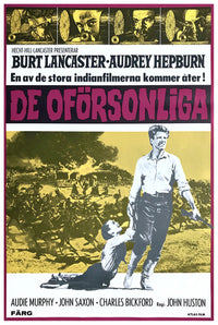 The Unforgiven 1960 - Burt Lancaster - Sweden - Classic Movie Poster