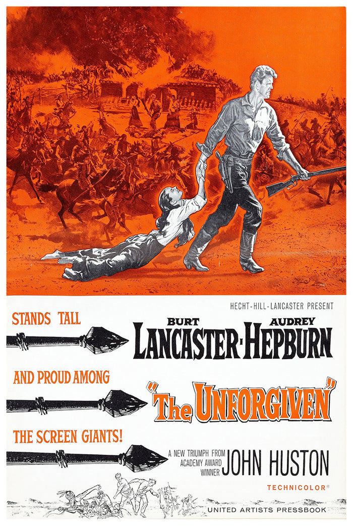 The Unforgiven 1960 - Burt Lancaster - US (2) - Classic Movie Poster