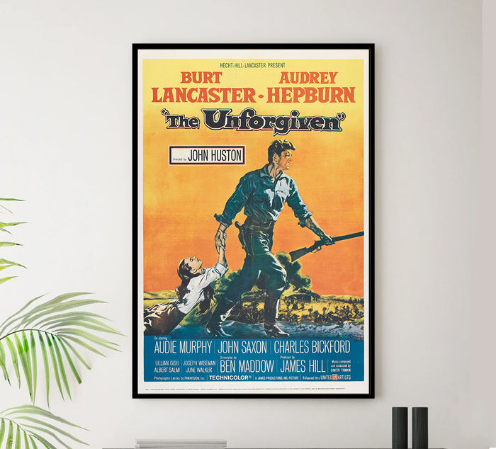 The Unforgiven 1960 - Burt Lancaster - US - Classic Movie Poster