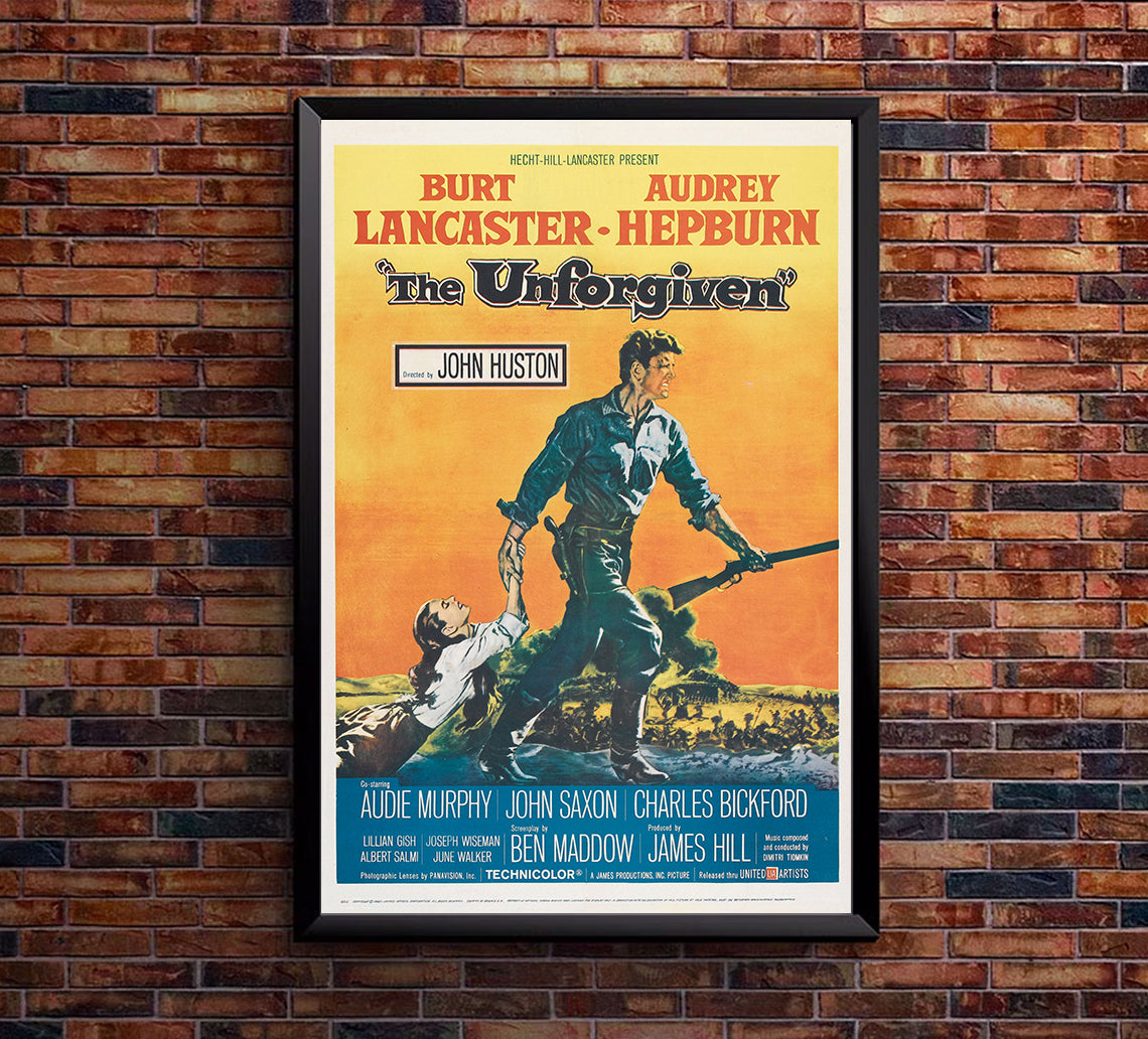 The Unforgiven 1960 - Burt Lancaster - US - Classic Movie Poster