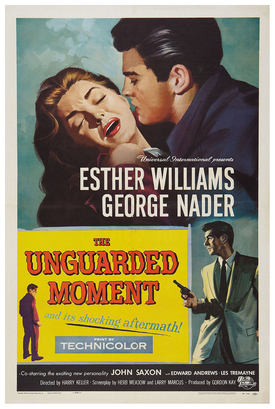 The Unguarded Moment 1956 - Esther Williams - US - Classic Movie Poster