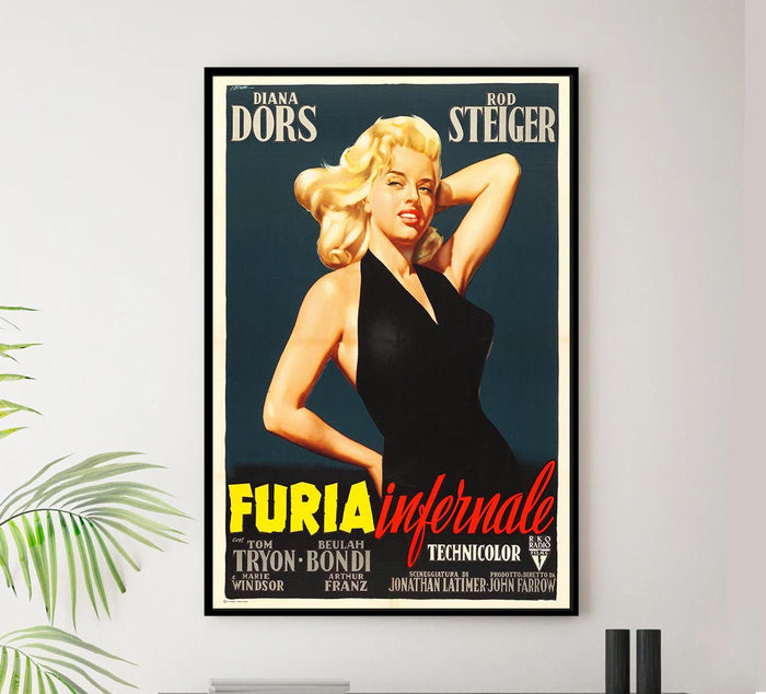 The Unholy Wife 1957 - Italian - Vintage Classic Movie Poster