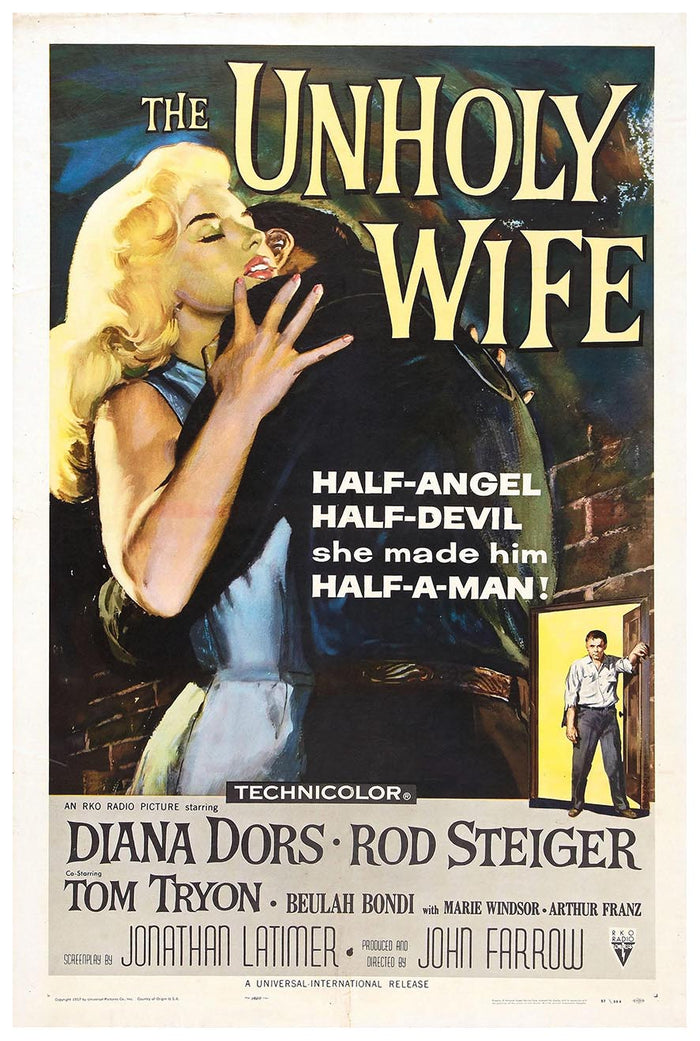 The Unholy Wife 1957 - Vintage Classic Movie Poster