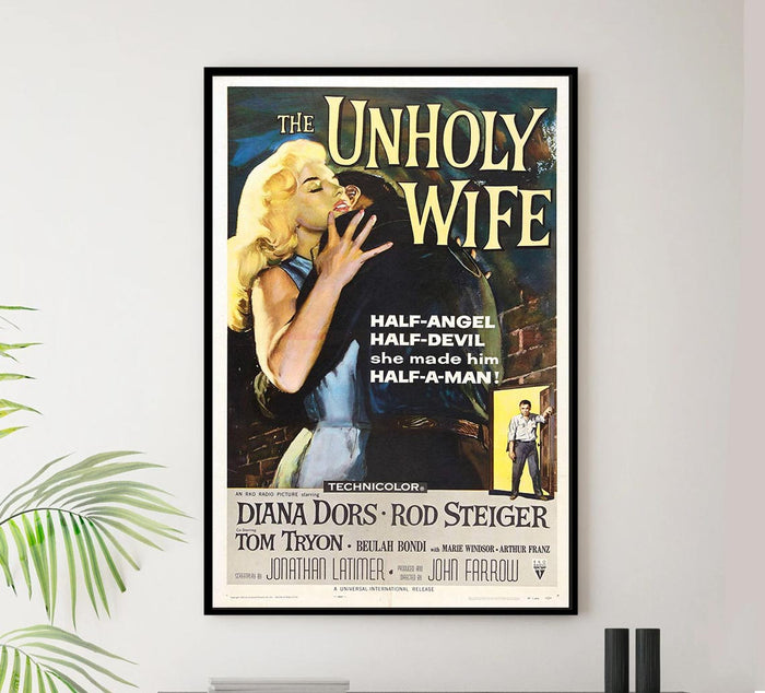 The Unholy Wife 1957 - Vintage Classic Movie Poster