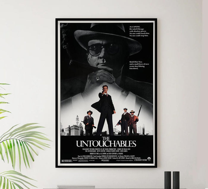 The Untouchables 1987 v1 - Sean Connery - Vintage Classic Movie Poster