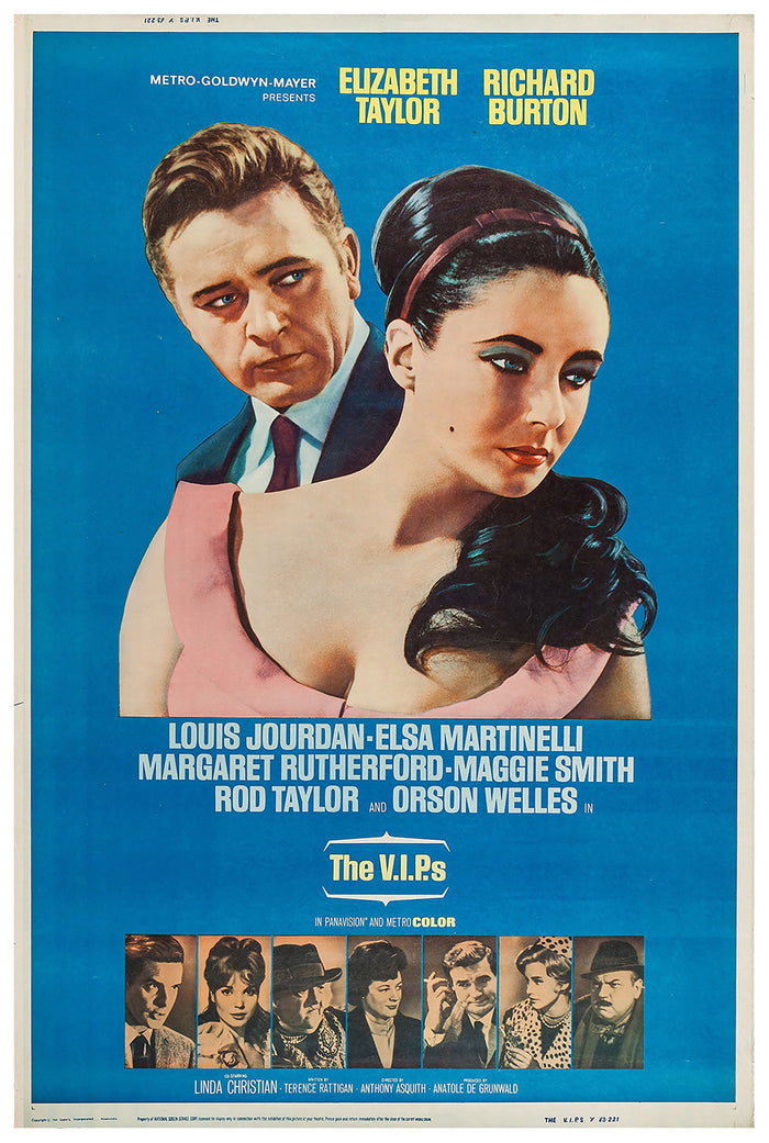 The V.I.P.s 1963 - Richard Burton - US 2 - Classic Movie Poster